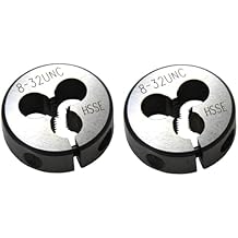 6-40 UNF 2Pcs/set Precision Threading Cutting Dies Round Adjustable HSS-Co Conduit Fastener Pipe Threads Tools