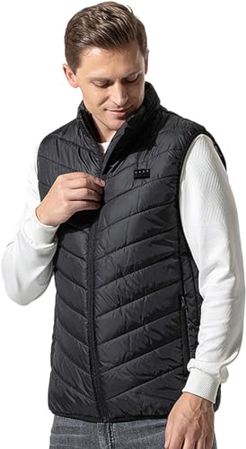 Adjustable Electric Vest Jacket, Durable Smart Travel Heated Jacket with 3 Heating Level, Intelligen