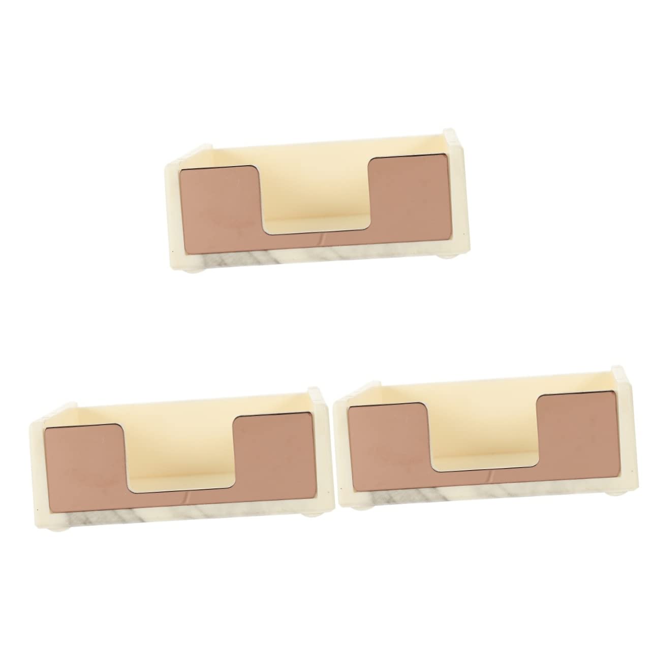 MAGICLULU 3piezas Soporte De Notas De Mármol Dispensador De Papeleos Decorativo Organizador De Escritorio Multifuncional Para Notas Tarjetas De Visita y Material De Oficina