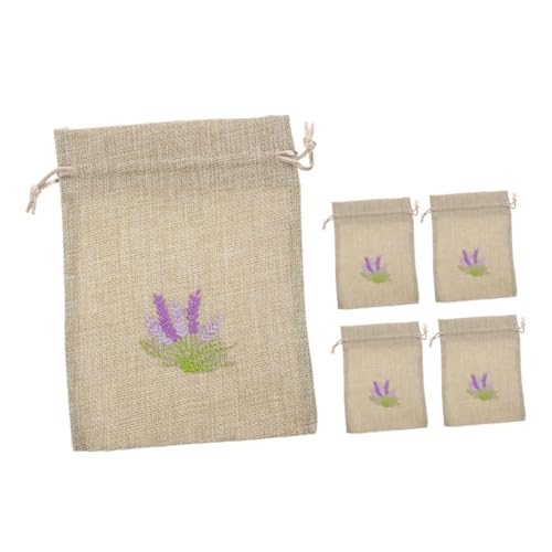 OHPHCALL 5pcs Empty Sachet Bags for Lavender Scented Pouch Drawstring Fragrance Flower Pouch Dried Flower Storage Bag