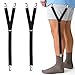 Adjustable Elastic Shirt Stays (Y-Style) - 2 Stays (1 Pair) - Keeps Shirts Tucked In and Socks Staying Up