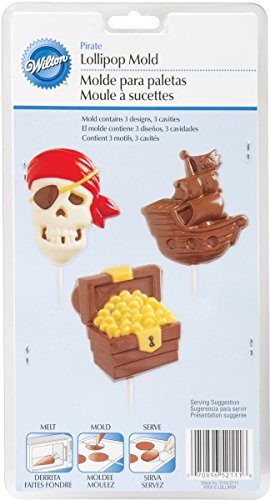 Wilton Pirate Lollipop Mold, Large, 3 Designs
