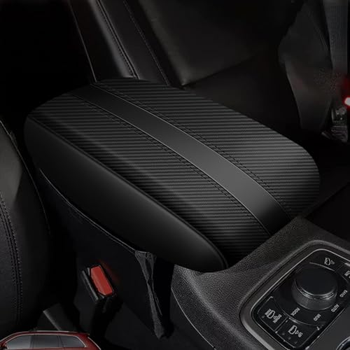 AOMSAZTO Black Carbon Fiber Armrest Heightening Pad for 2011-2021 Jeep Grand Cherokee by AOMSAZTO - Used condition - US$18.04