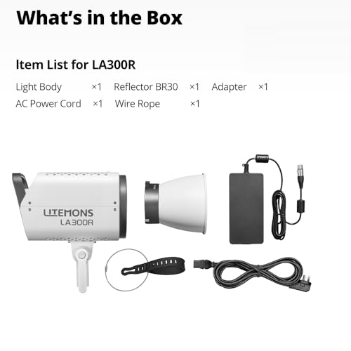 Ficha técnica Godox LITEMONS LA300R RGB COB Video Light Bowen Mount 1800K to 10000K CCT with GM Adjustment 94700 lux @ 1m Standard Reflector Support APP Control - Fernando Cortés