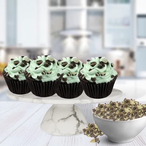 Christmas Baking Chips, Creme De Menthe Flavored, Toppers for Cookies, Cupcakes, and Cakes, Bulk Bags, Pack of 2