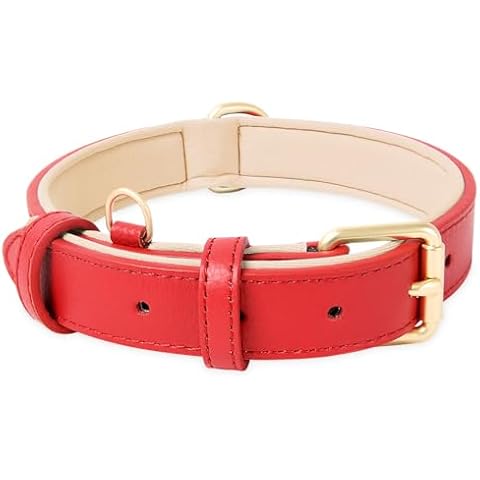 HEELE Adjustable Soft Leather Dog Collar Cover