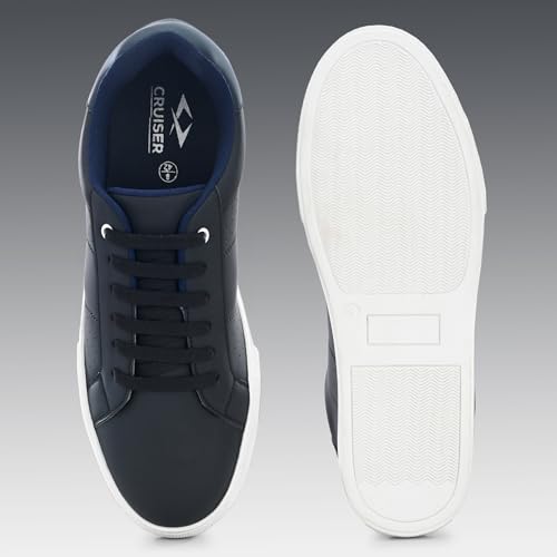 Image of Cruiser Mens Sneaker| Comfort & Style with Soft Cushioned Insole | Classic Canvas Sneakers for Effortless Style |Trendy Lace-Up Design for Casual Outfits (2625)