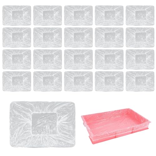 PEAPIN 20 Pack Paint Tray Liners - 70cm Elastic Paint Pan Liner