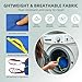 BUYHAO Full Body Patient Lift Sling Size S, Toileting Transfer Slings, Head and Back Support, Split Legs with Commode Opening, 5 Handles, 6 Straps, Lifting Sling Compatible with Various of Lifts