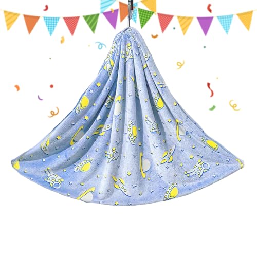 Hamaca Infantil - Hamaca Fosforescente para Noche - Manta de Franela Cómoda para Dormitorio Infantil Viajes Exterior Interior - para Dormitorio Viajes Exterior Interior Jardín y Habitación