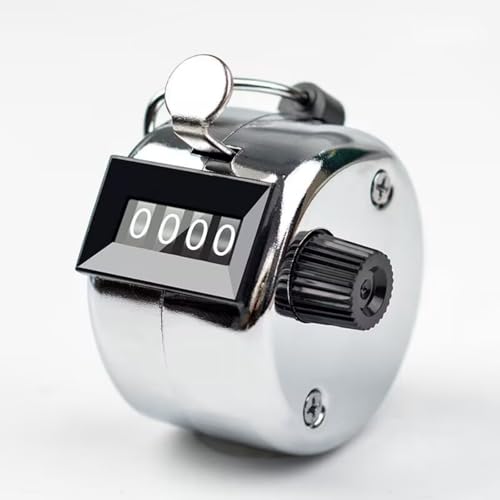 Orangety 3 Pieces Hand Counter, Mechanical Click Counter, Finger Counter, Metal Counter, Clicker, Counter