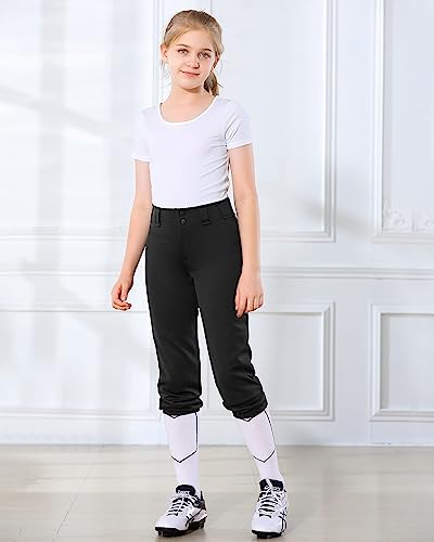 image for Stelle Girls' Softball Pants Youth Kids Baseball Pants Fastpitch Pants