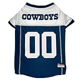 Pets First NFL Dallas Cowboys Throwback Dog Jersey, Retro Football Jersey, Size XX-Large