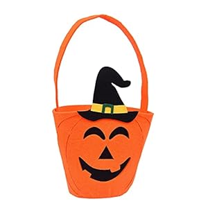 PartySanthe 1pc Halloween Loot Party Kids Pumpkin Trick Or Treat Tote Bags Candy Bag Halloween Candy Storage Bucket…