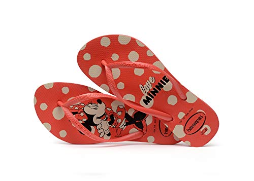 Chinelo Slim Disney, Havaianas, Feminino, Vermelho Crush, 37/38