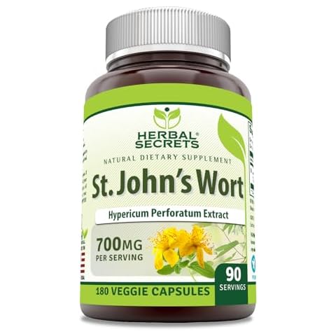 Herbal Secrets St. John's Wort 700 Mg 180 Veggie Capsules Cover