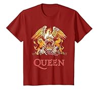 Queen band merchandise design. Official Licensed Bravado Queen Classic Crest T-shirt Lightweight, Classic fit, Double-needle sleeve and bottom hem