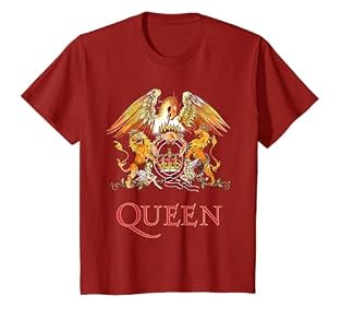 Queen band merchandise design. Official Licensed Bravado Queen Classic Crest T-shirt Lightweight, Classic fit, Double-needle sleeve and bottom hem