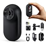 Frelisty Camara Deportiva Mini, Action CAM con Cli...: Cámara Mini para Pulgar con 1080P y Audio: Esta mini cámara corporal graba video Full HD 1080P con sonido claro, ideal como body cam para seguridad, cámara para moto o cámara deportiva. Incluye tarjeta de 32 GB y pesa solo 26 gramos Clip Magnético y ...