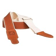 Natural cotton with high-quality leather end tabs, 2-inch width Quality nickel hardware Overall length adjusts from 35 inches to 60 inches