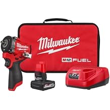Milwaukee M12 FUEL Stubby 3/8 Inch Impact Wrench Kit + TPT Premium cart