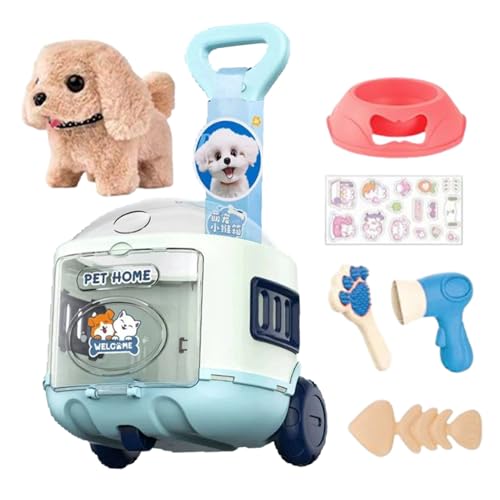 Peluche interactive qui marche et aboie : le compagnon électrique idéal pour enfant