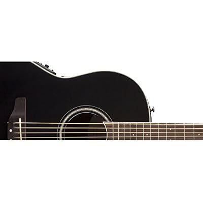 Ovation CS24-5 Celebrity Standard Mid-Depth Cutaway,Acoustic-Electric Guitar, Black
