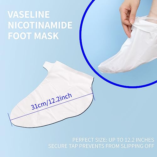 Vaseline Foot Mask Moisturizing 3 Pack Feet Spa Hydrating Mask Socks Soft Dry Cracked Feet Care - Women and Men