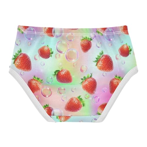 Strawberry Sparkling Bubbles Toddler Girls Underwear 2t Cotton Girl Panties Cute Animal Briefs Underpants2
