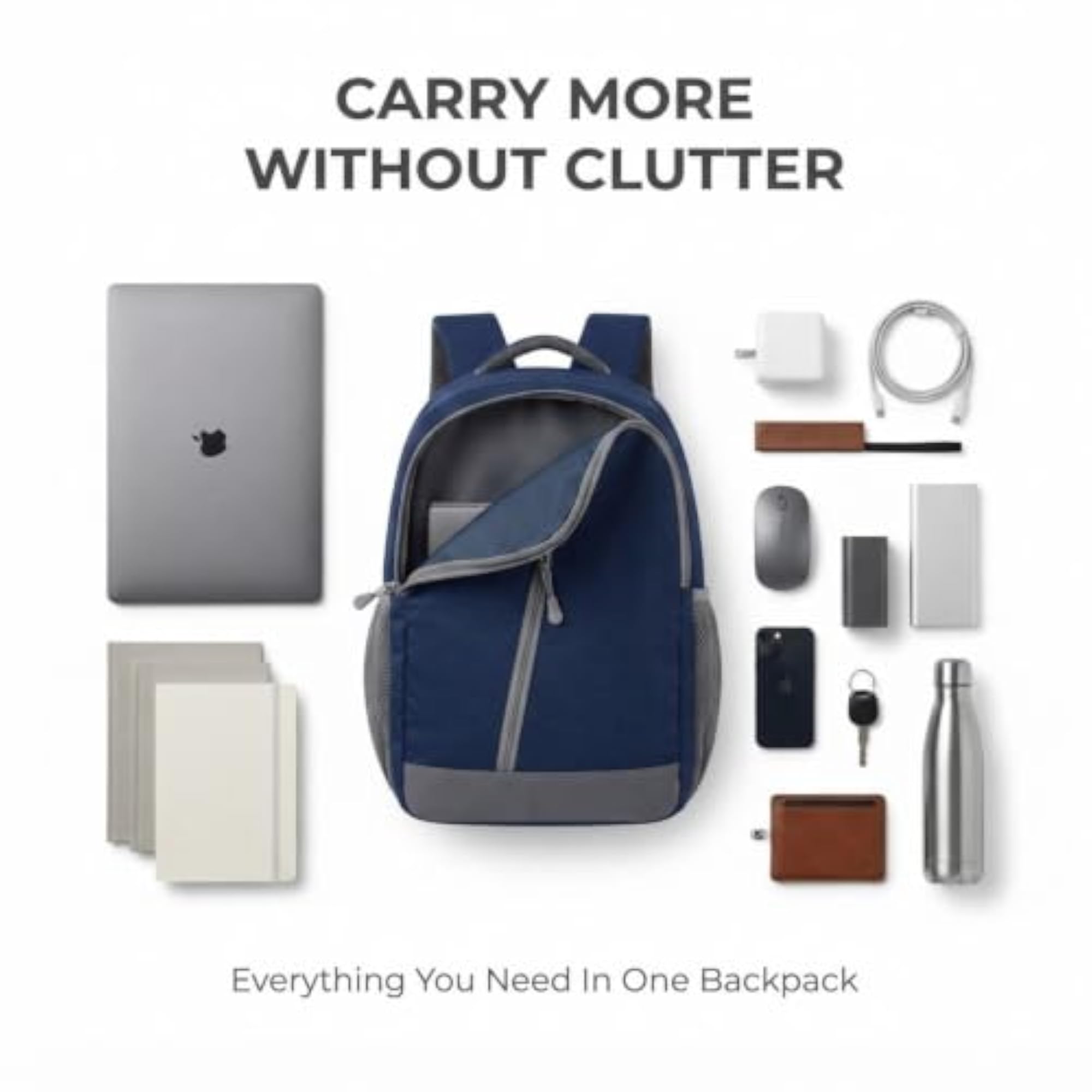 Everyday Laptop Backpack for Men & Women, Water Resistant 15.6 Inch Bag