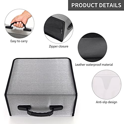 Alavisxf Xx Cd Case, 432 Capacity Dvd Case Holder, Heavy Duty Zipper Protective Movie Media Storage Organizer Binder Wallet For Car Home Office Travel (432 Capacity, Grey) #TOP1