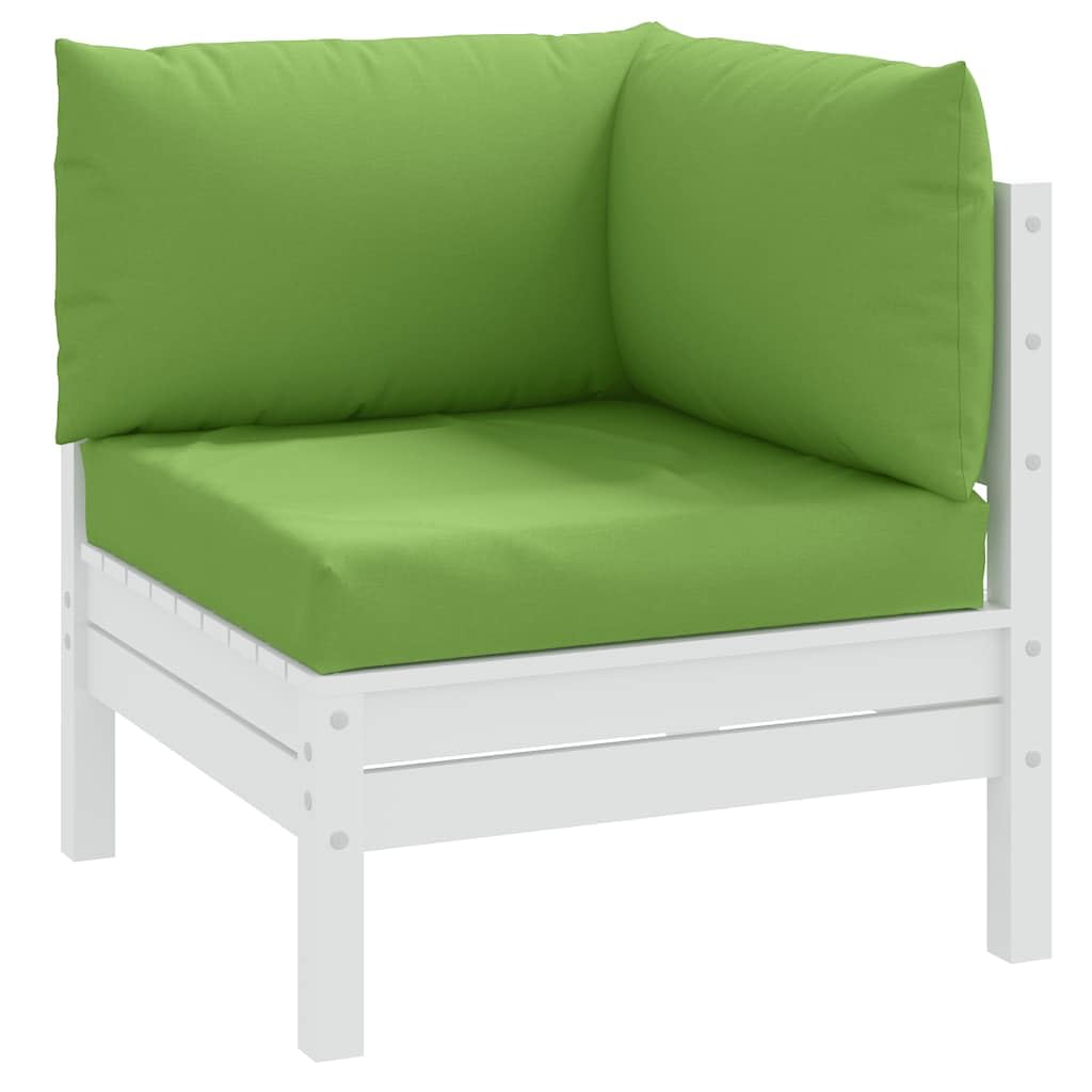 Palettenkissen 3-tlg. Melange Grün Polyester Outdoor Sitzkissen