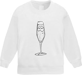 Azeeda 'Cool Champagne Flute' Kid's Sweatshirt/Jumper (5-6 Years) (KW00055448)