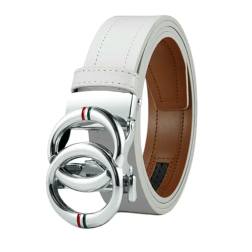 Men'S Fashion Belt Automatic Buckle Ratchet Belt Business All-Match Random Adjustable Belt-Zdk679Wsy-We-125Cm