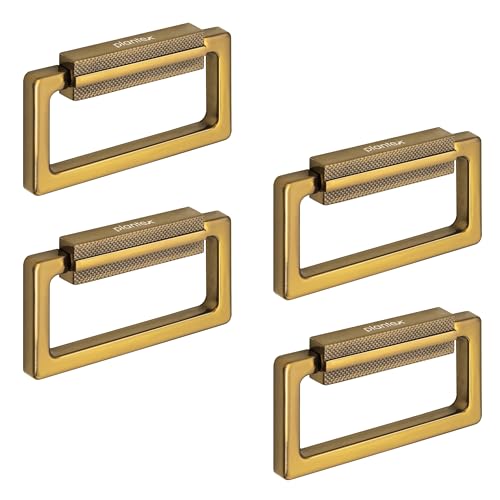 Image of Plantex Rajwadi Drawer Kadi /Drawer Handle /Kadi for Drawers /Pull-Push Kadi for Home /Office Cabinet - Pack of 4 (SH-344, Gold)