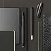 Faber-Castell Essentio Aluminum Black Fountain Pen - Fine Nib with Black Ink - Fine Writing Instruments