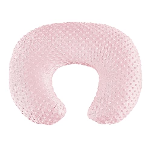 Image of ANHEBEIBEI Nursing Pillow for Bottle and Breastfeeding, Ergonomic Comfort Nursing Essentials for Mom and Baby, Feeding Support Pillow with Removable Cover, Easier and Healthier Nursing (Pink)