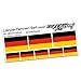 Finest-Folia 8 x Aufkleber Fahne Länderfahne Flagge RC Car Auto Motorrad Sticker Fahrrad Aufkleber Modellbau (R028 .Deutschland)