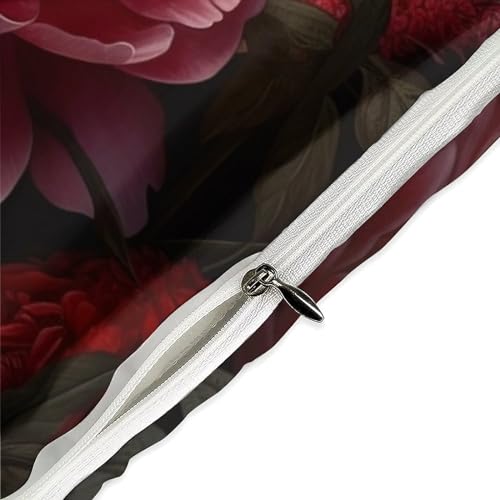Housse de couette rose 200x200 imprimé 3D microfibre anti-plis et confortable - 6