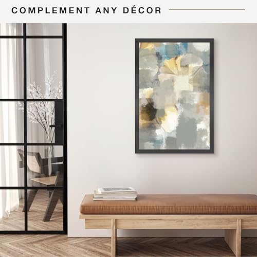 MCS Studio Gallery 20x30 Poster Frame Black Woodgrain, Vertical & Horizontal Wall Hanging Large Picture Frame for Photos, Posters & Art Prints (1-Pack)
