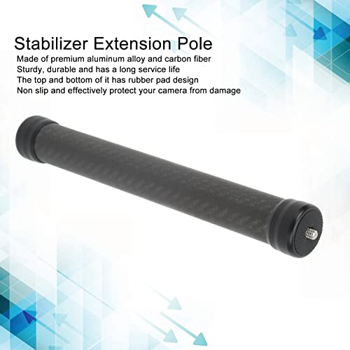 Carbon Fiber Extension Monopod Pole, Camera Stabilizer Extension Pole, 25cm Lightweight but Strong 1/4" Universal Rod - Image 3