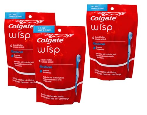 Colgate Max Fresh Wisp cepillo de dientes pequeño que limpia sin agua 1