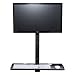 VersaTables Fixed Wall Mount Computer Station: Basic Height Adjustable Monitor & Keyboard Workstation
