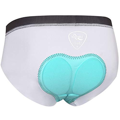 Nooyme NOOYMEWBUNEWIPBLACK2XL Women Bike Underwear Gel 3D Padded Printed Design Bicycle Briefs Cycling Underwear Shorts  thumb #3