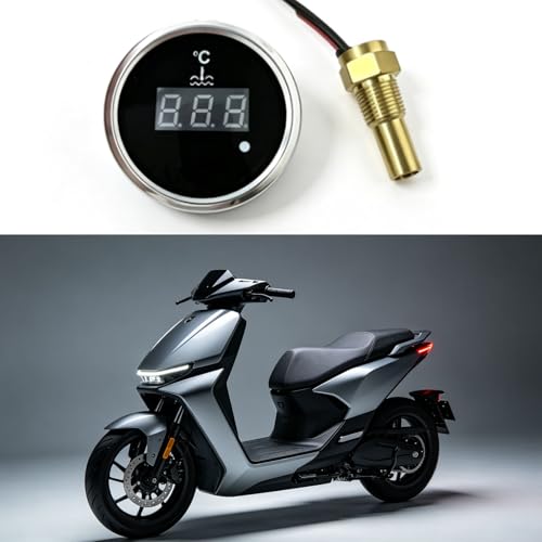 Medidor digital de temperatura del agua 12V universal para moto y coche 3