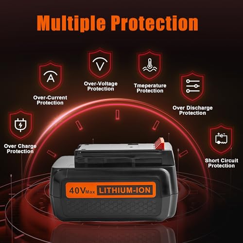 3.5Ah 40-Volt MAX Lithium Battery Replacement for Black and Decker Lithium Max Battery LBXR36 LBX2040 LBXR2036 LST540 LCS1240 LBX1540 LST136W Cordless Power Tools
