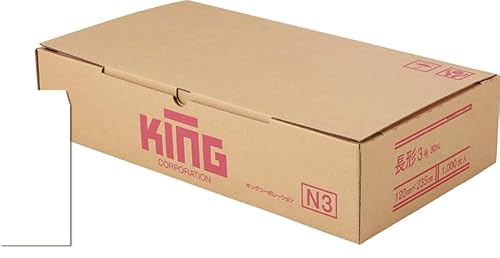 長3封筒 白特A 80g 郵便枠なし センター貼 【1000枚】 020308 キングコーポレーション A4三つ折りが入るサイズ 長3 白封筒 ホワイト 事務 発送 書類の商品画像（Amazon）