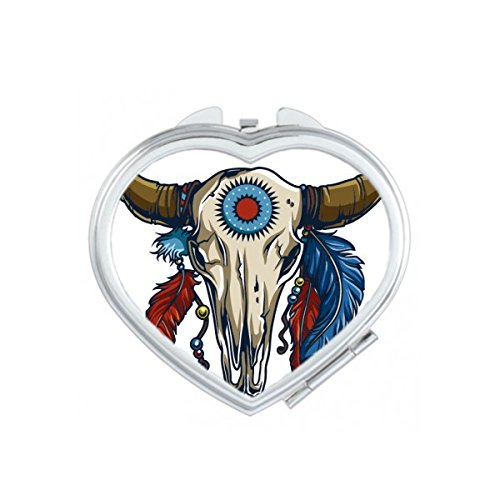 Miroir de poche Mouton Indien Totem DIYthinker pour maquillage quotidien