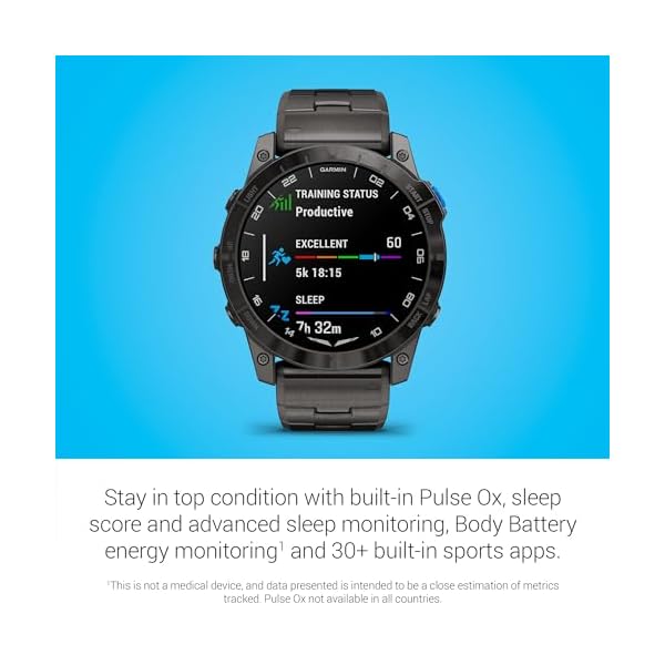 Garmin D2™ Mach 1 Pro, Aviator Smartwatch with GPS Moving Map, Aviation Weather, Health and Wellness Features, AMOLED Display, and Built-in Flashlight - Image 7