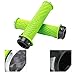 5.4 x 0.9in Bike Handlebar Grips, 1 Pair Bike Handlebar Cover Grips with Alloy Double Lock Anti Slip Cycling Handle Grip for 22.2mm / 0.9in Internal Aperture Bike (Green)